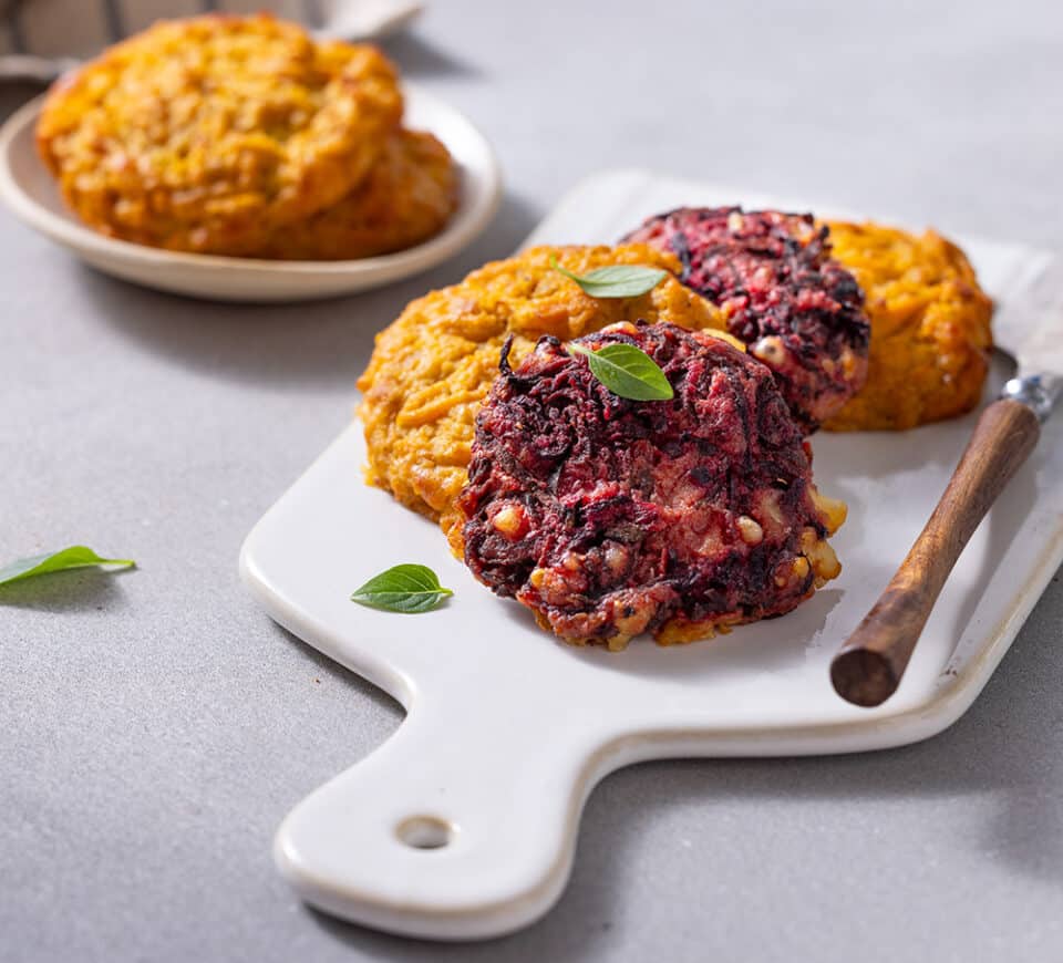 לביבות בצבעים - ללא קמח חיטה