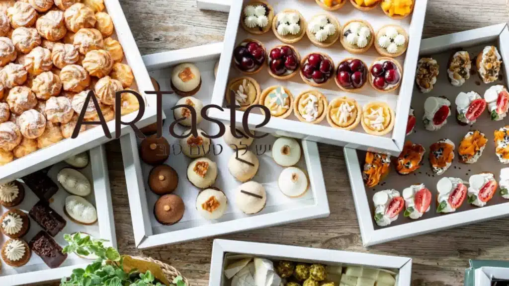 מגשי אירוח לימי גיבוש – קינוחים ומנות בוטיק בהגשה אסתטית Artaste
